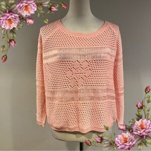 Jack Pink Knit Sweater size‎ large